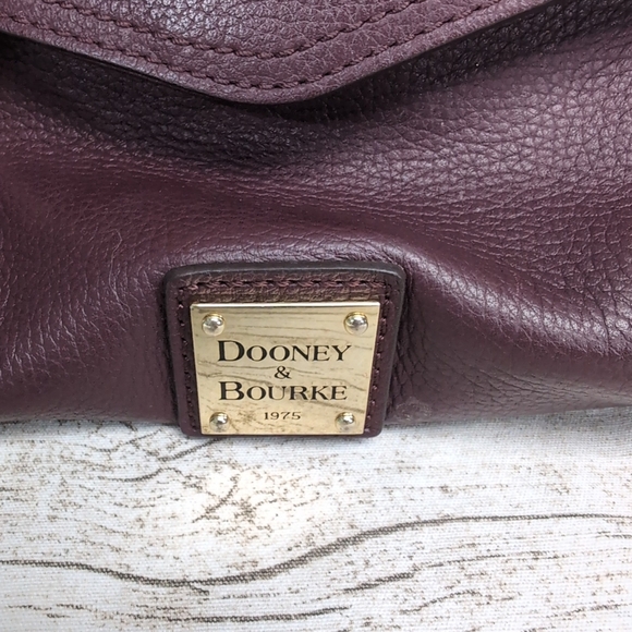 Dooney And Bourke Florentine Deep Purple Large Shoulder Bag - Picture 3 of 11